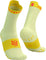 Compressport Pro Racing v4.0 Run High Socks - Unisex - Elf Yellow - Fluo Red