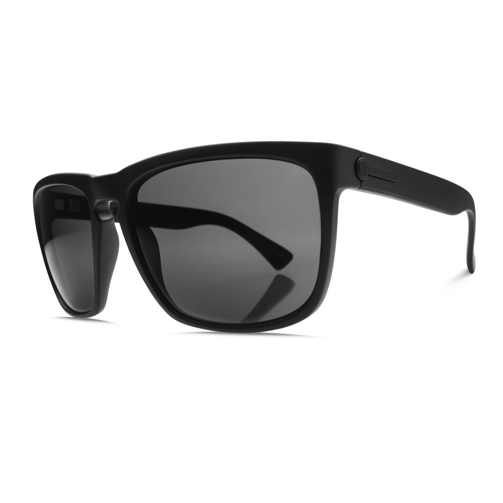 Electric Knoxville XL Sunglasses Matte Black Melanin Grey Lens