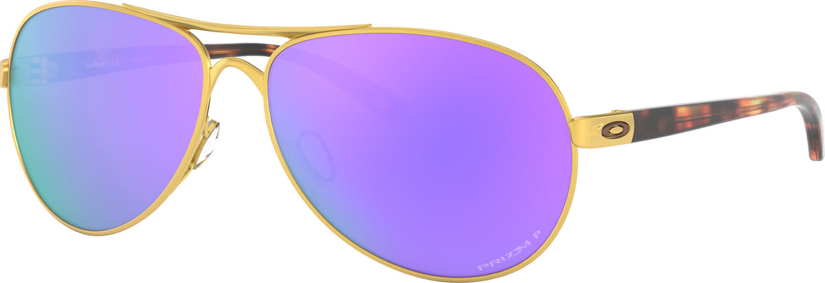 Oakley Feedback - Sunglasses Violet / Satin Gold / Prizm Polarized
