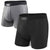 SAXX Ultra Boxer Brief 2 Pack - Men's - Black - Grey