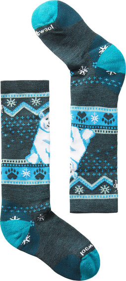 Smartwool Wintersport Full Cushion Polar Bear Pattern OTC Socks - Kid's
