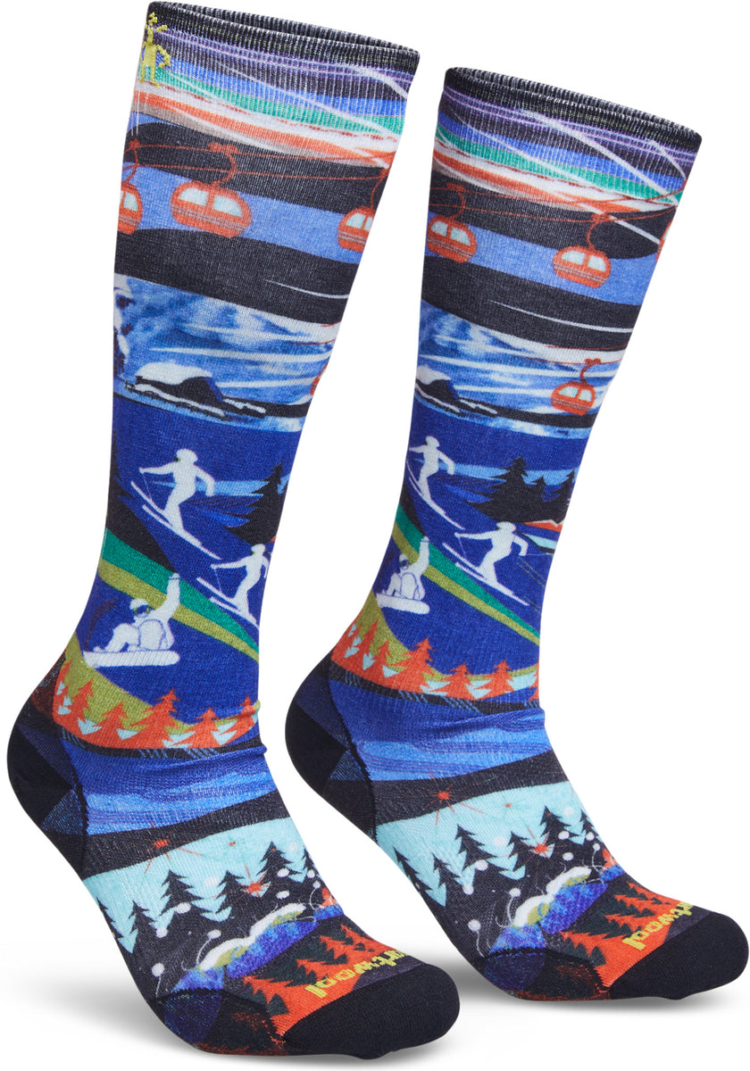 Smartwool Ski Zero Cushion Skication Print OTC Socks Unisex
