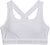 Under Armour Crossback Mid Bra - Women's - White - White - Halo Gray