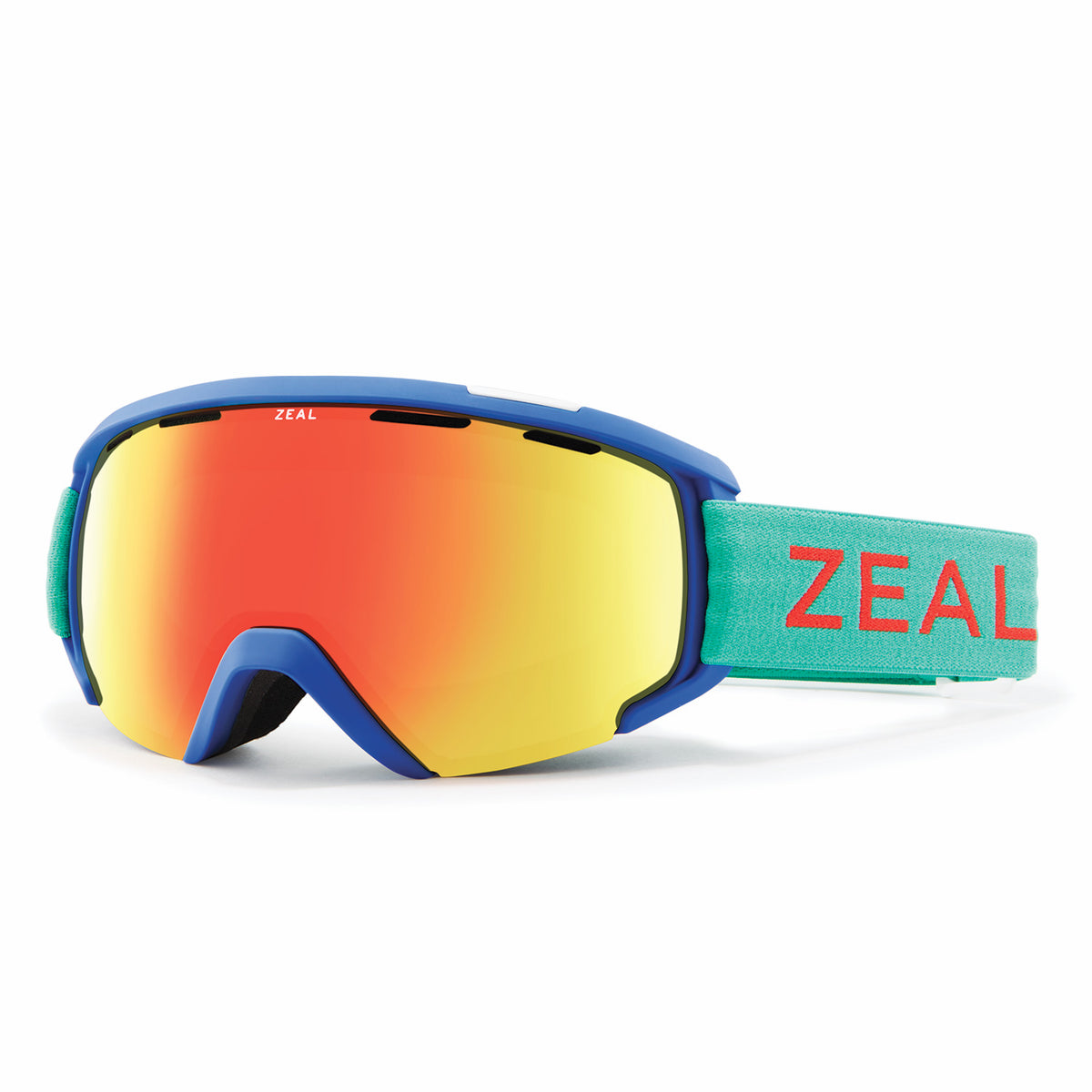 Zeal Optics Slate Ski Goggles Kingfisher Blue Frame Phoenix Mirror