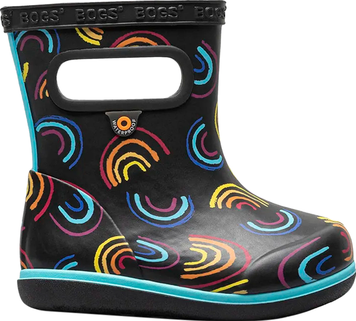 Bogs Skipper II Wild Rainbows Rain Boots Kids Altitude Sports