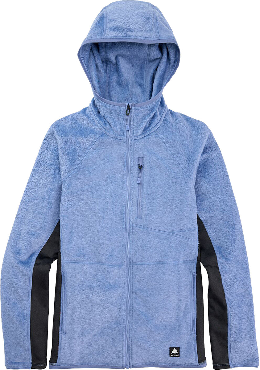 Burton Stockrun Warmest Hooded FullZip Fleece Sweatshirt Women's
