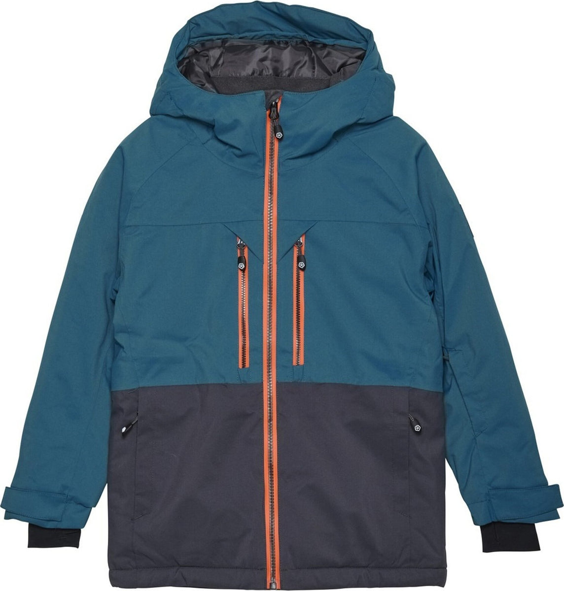 Color Kids Skijacke Mädchen | Wasserdicht 15.000mm | Stone Blue Colorblock