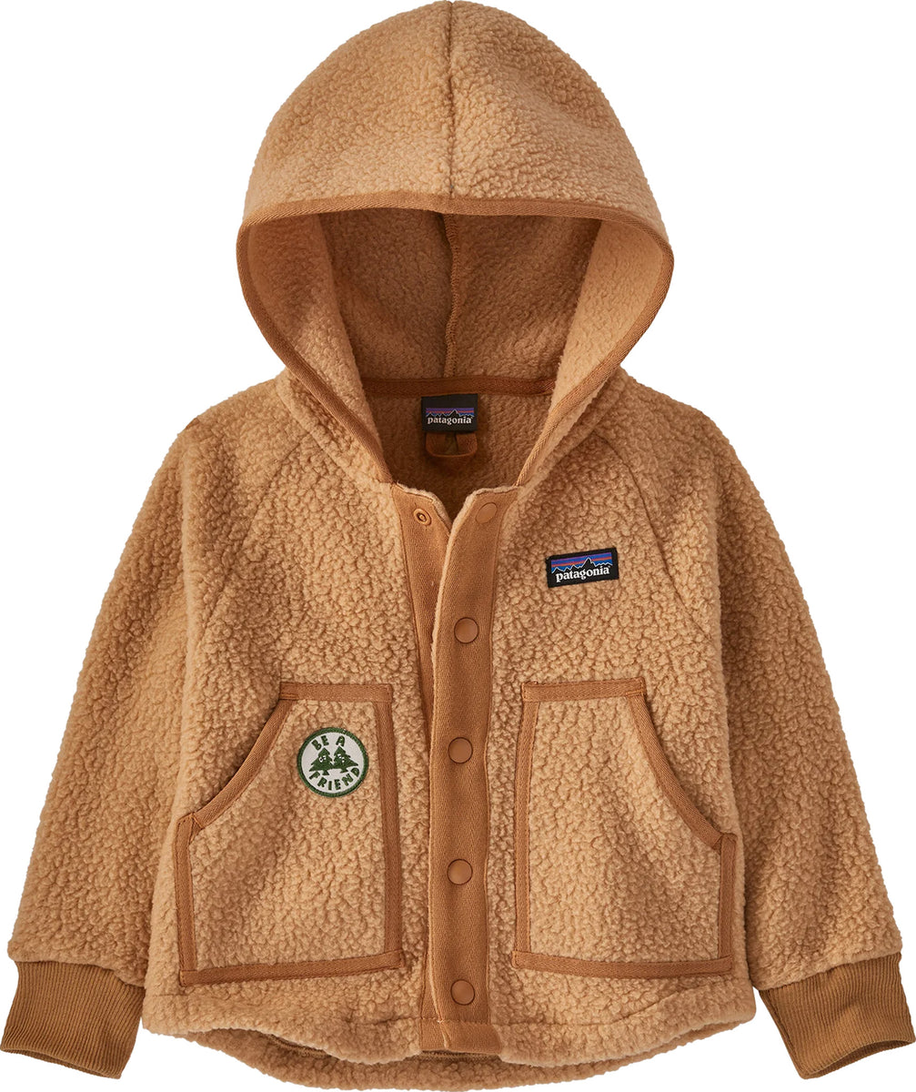 Patagonia - Kid's Retro-X Jacket - Fleece jacket - Natural with Grayling  Brown | S