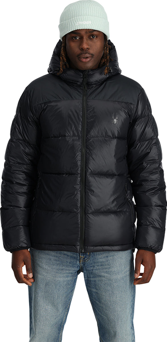 Spyder Men's Dolomite Full Zip Down Jacket - Black - TeamSkiWear
