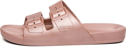 Freedom Moses Two Band Print Slide Sandals - Unisex