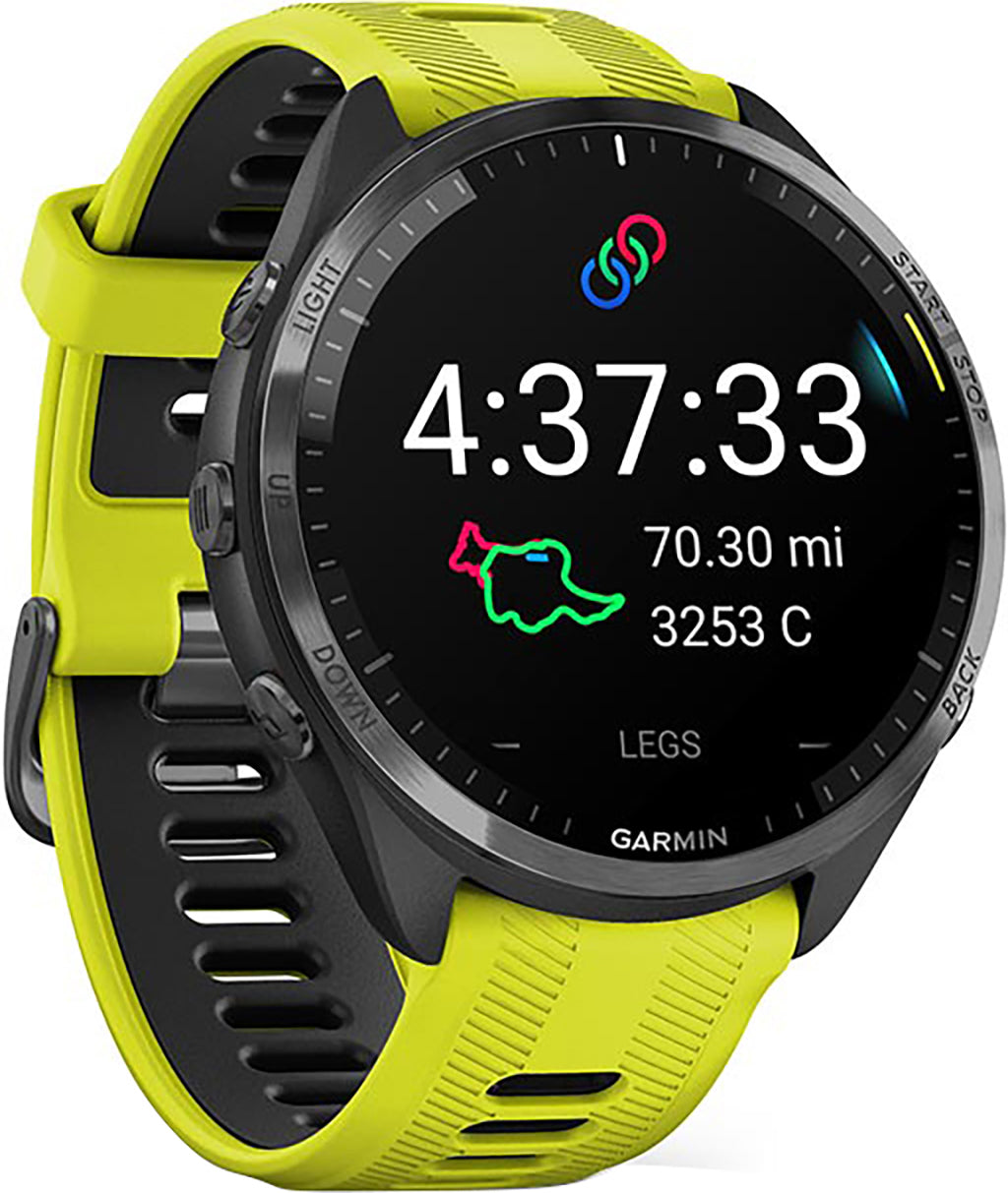 Garmin Forerunner® 965 Running Smartwatch, Colorful AMOLED Display,  Training Metrics and Recovery Insights, Amp Yellow and Black