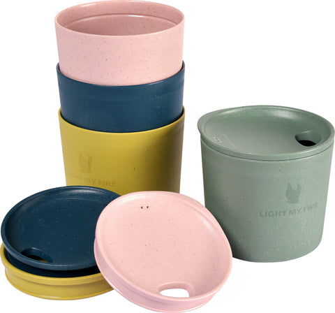 Light My Fire MyCup´n Lid Short 4-Pack Cup with Lid Set