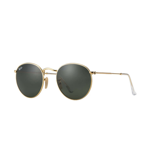 Ray-Ban Round Metal - Gold Frame - Green Classic G-15 Lens