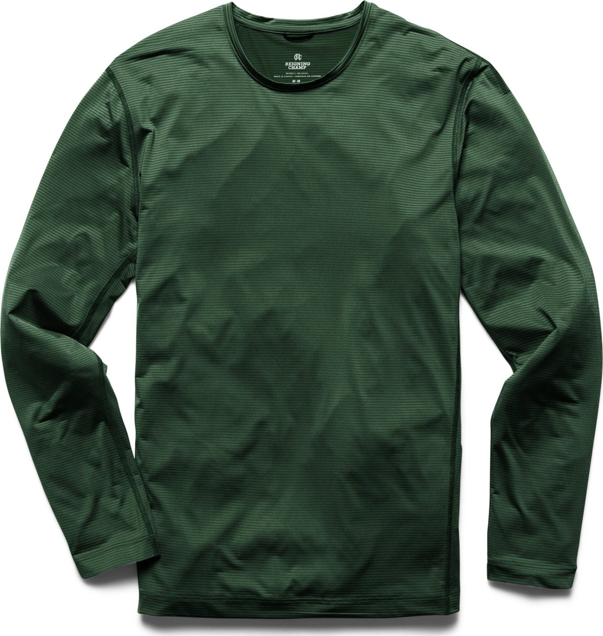 Reel Legends Green Athletic Long Sleeve Shirts for Men