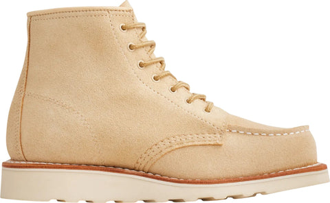 Red Wing Shoes 6-inch Classic Moc Cream Abilene Leather Boots - Women's