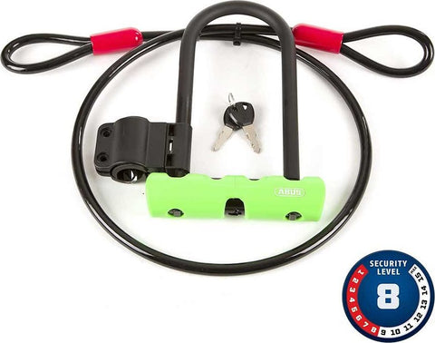 ABUS Ultra Mini + Cobra U-Lock and cable - 150mmx180mm