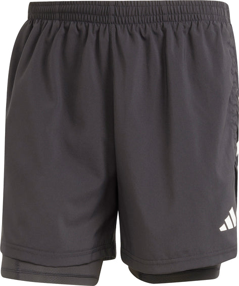 adidas Own The Run CLIMACOOL 2-in-1 5-Pocket Shorts - Men's