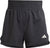 adidas Pacer Training 3-Stripes Woven High-Rise Short - Women's - Black - White