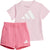 adidas Essentials T-Shirt and Shorts Set - Kids - Clear Pink - White