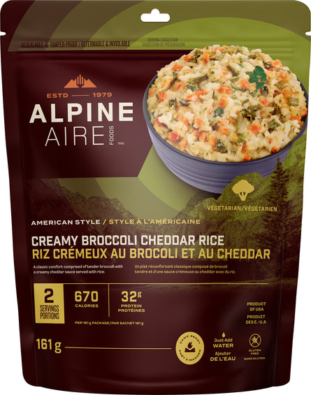 AlpineAire Foods Creamy Broccoli Cheddar Rice