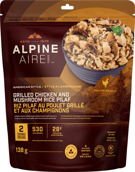 AlpineAire Foods Grilled Chicken and Mushroom Wild Rice Pilaf