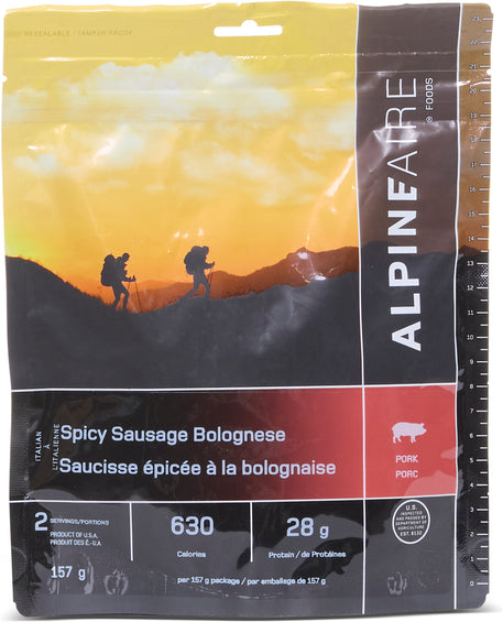 AlpineAire Foods Spicy Pasta Bolognese