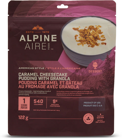 AlpineAire Foods Caramel Cheesecacke Pudding with Granola