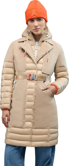 Alpenhaus Beaufort Mixed Media Insulated Trench Coat - Women's