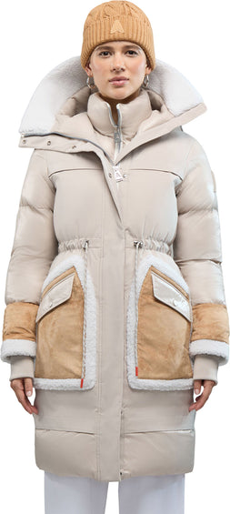 Alpenhaus Malet Puffer Parka with Mixed Media Detailing - Women's