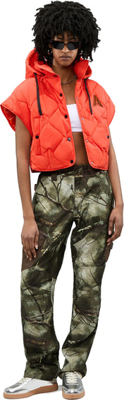 Alpenhaus Horla Short Sleeve Quilted Vest with Removable Hood - Women's