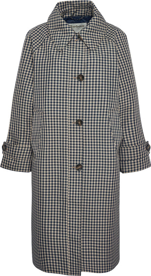 Barbour Nadine Checked Showerproof Car Coat - Women's