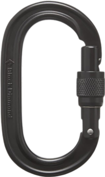 Black Diamond Oval Keylock Screwgate Carabiner