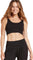Boody Ribbed Seamfree Crop Bra - Women's - Black