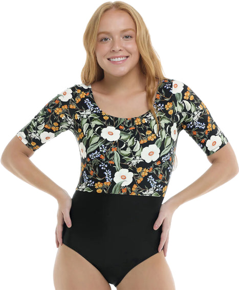 Body Glove Inflorescence Kat Short Sleeve One-Piece Swimsuit - Women's