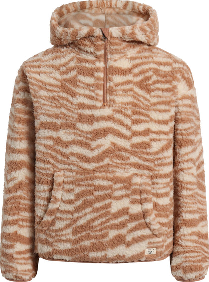 Billabong Just In Time Half Zip Hooded Fleece Pullover - Girls