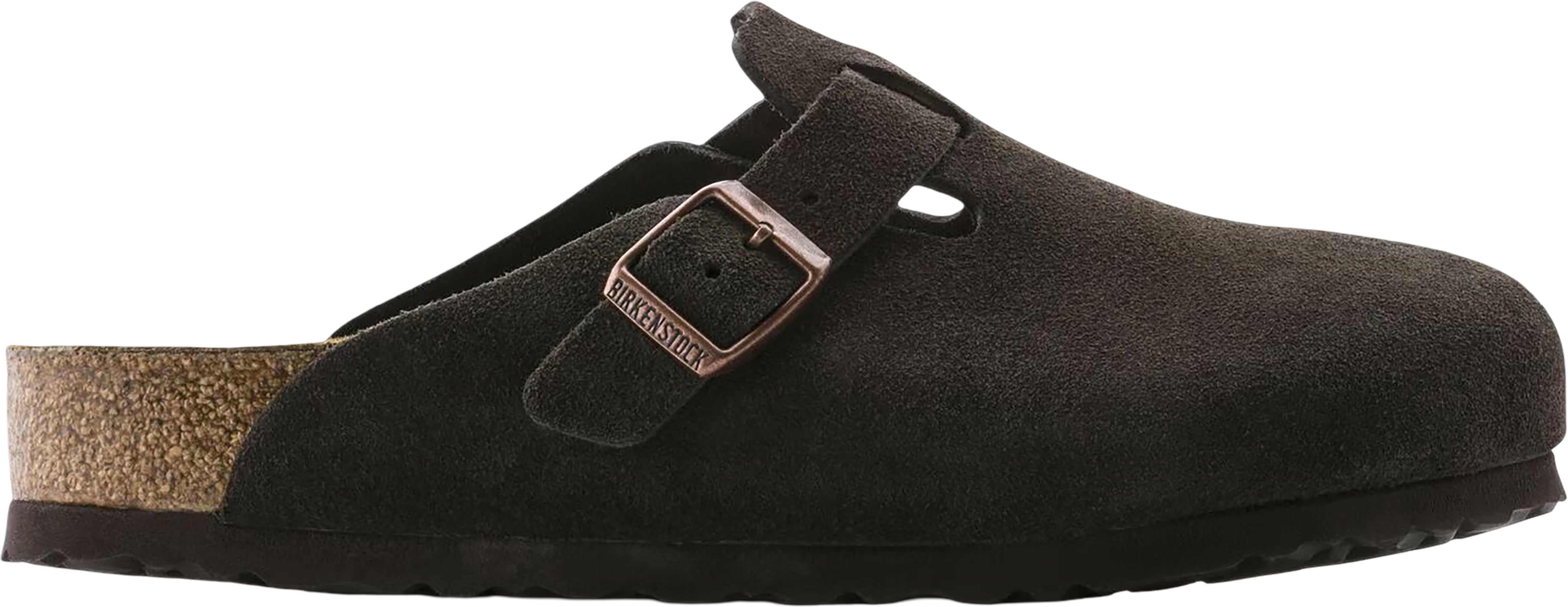 Birkenstock Boston Soft Footbed Suede Leather Mules [Narrow
