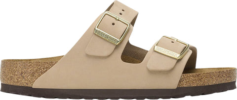 Birkenstock Arizona Soft Footbed Nubuck Leather Sandals [Narrow] - Women's