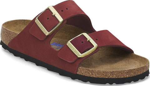 Birkenstock Arizona Soft Footbed Nubuck Leather Sandals - Unisex