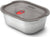 black+blum Stainless Steel Lunch Box - Large - Grey - Red