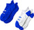 Brooks Ghost Lite No Show 2-Pack Sock - Unisex - Neo Blue - White - Neo Blue