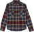 Brixton Bowery Long Sleeve Flannel Shirt - Men's - Mood Indigo - Port - Saffron