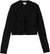 Brixton Cropped Pointelle Tie Cardigan - Women's - Black