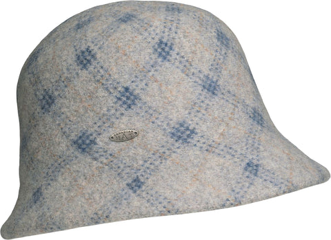 Canadian Hat CAMIYAH - JACQUARD PLAID CLOCHE HAT - Women's
