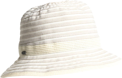 Canadian Hat Clairine Ribbon Cloche Hat with Straw Band - Women's