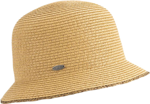 Canadian Hat Clailie Short Cloche Hat with Raffia Detail - Women's