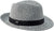 Canadian Hat Fulie Trilby Fedora Hat with grosgrain Ribbon - Unisex - Blue Mix