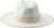 Canadian Hat Florent Crushable Fedora Hat with Straw Detail - Unisex - White