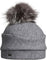 Canadian Hat ORLA - ORMOS BEANIE W BAND AND UPCYCLED FUR POM - Women's - Heather Grey