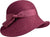 Canadian Hat BALLIC PACKABLE BUCKET HAT WITH LEATHER CROWN - Women's - Bordeaux - Mix