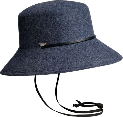 Canadian Hat FLORIA CS - FEDORA HAT W THIN LEATHER CHIN STRAP - Women's